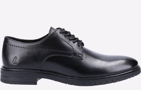 Hush Puppies Sterling Svarta Lädersnörskor För Män - Image 1