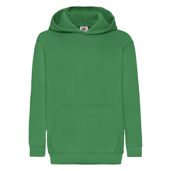 Fruit of the Loom Childrens/Kids Classic Hooded Sweatshirt (Kelly Green) - Image 1