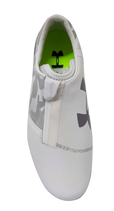 Under Armour UA Spotlight White Leather FG Football Boots - Mens - Image 5