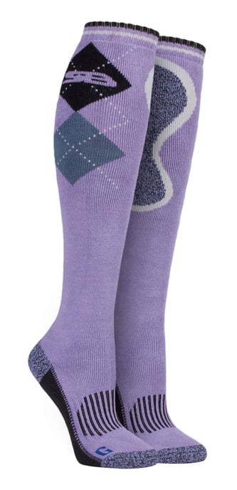 Ladies Knee High Long Cotton Horse Riding Equestrian Boot Socks - Image 1