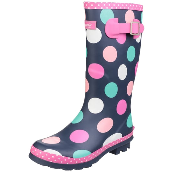 Cotswold Childrens Girls Dotty Spotted Wellington Boots (Multicoloured)