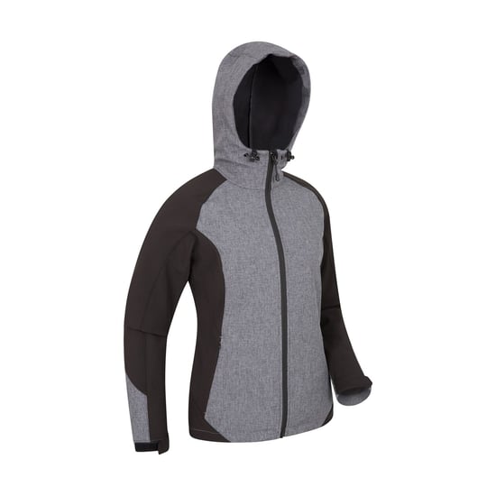 Mountain Warehouse Womens/Ladies Illuminate Reflective Soft Shell Jacket (Black) - Image 3