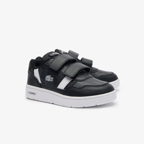 Boy's Lacoste Infants T-Clip Trainers in Black-White