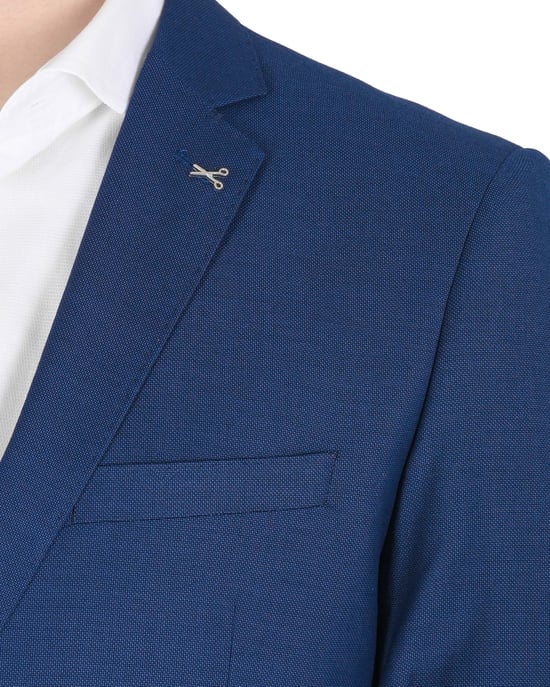 19V69 Italia Mens Suit Kent Blue Royal
