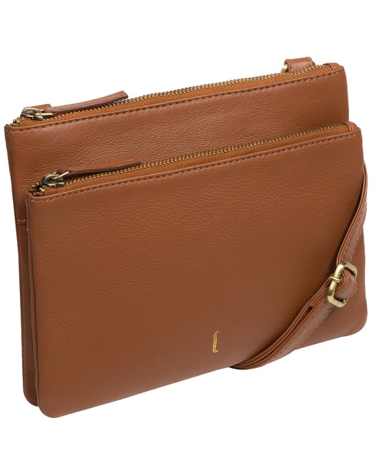 'Demi' Tan Leather Cross Body Bag