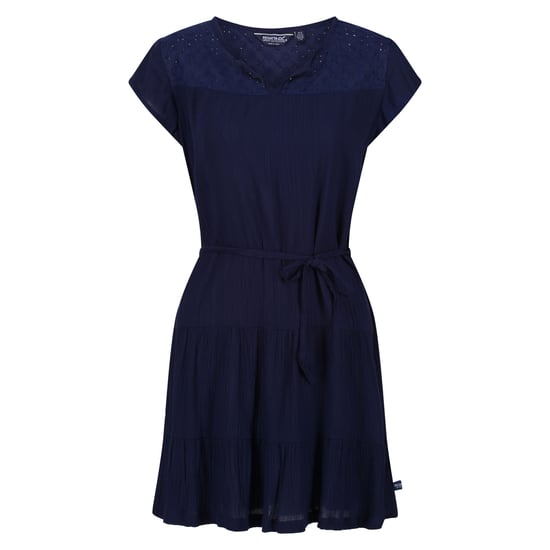 Regatta Womens/Ladies Reanna Tiered Casual Dress (Navy) - Image 1
