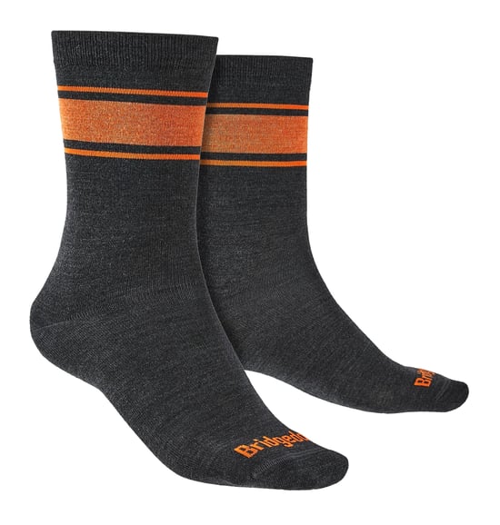Bridgedale - Mens Liner Base Layer Merino Socks - Graphite - Image 1