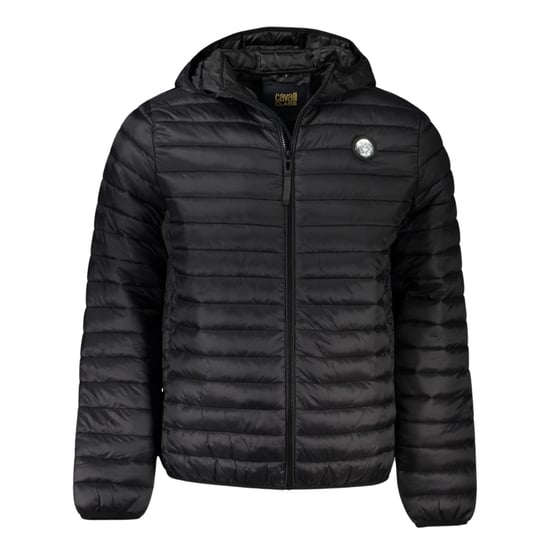 Cavalli Class Plain Quilted Black Jacket - Image 1
