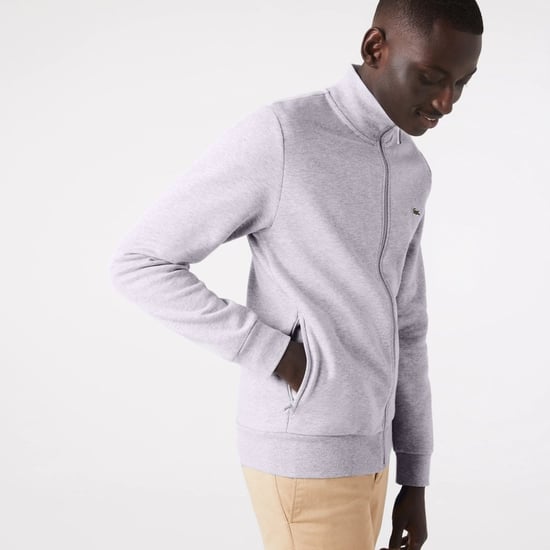 Lacoste regular fit brushed fleece men's sweatshirt with zipper