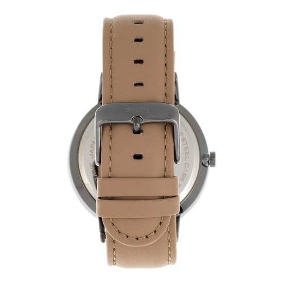 Simplify The 6500 Leather-Band Watch