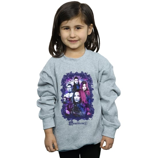 Disney Girls The Descendants Group Attitude Sweatshirt (Sports Grey) - Image 2