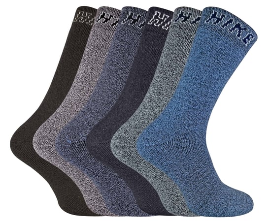 Sock Snob - 6 Pairs HIKE Mens Summer Breathable Cotton Hiking Socks - Image 1