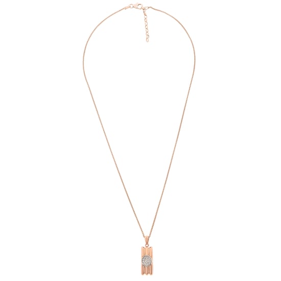 Orphelia Women's 925 Sterling Silver Chain with Pendant - Silver/Rose ZH-7283