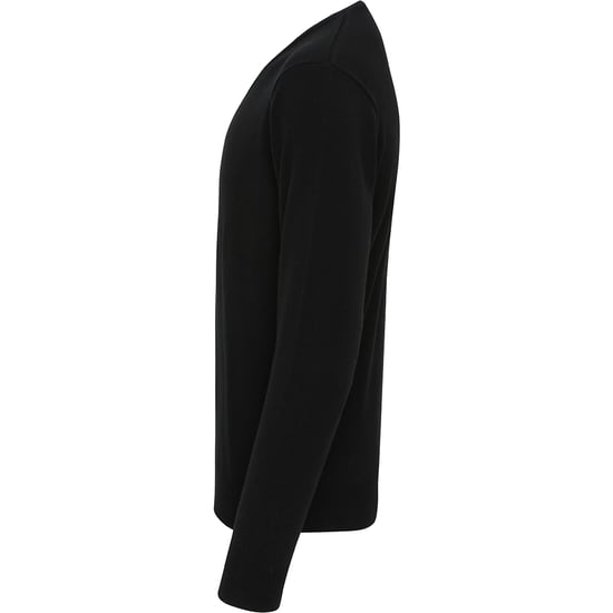 Premier Mens Essential Acrylic V-Neck Sweater (Black) - Image 3