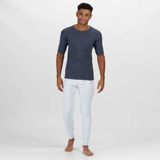 Regatta Mens Thermal Underwear Short Sleeve Vest / T-Shirt (Denim Blue) - Image 4