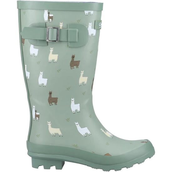 Cotswold Childrens/Kids Farmyard Alpaca Wellington Boots (Green)