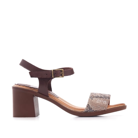Leather Peep Toe Sandals Women Ladies Eva López