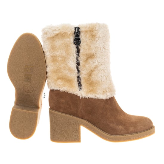 Flat ankle boots finished in suede with round toe FLRIL4SUE10 woman