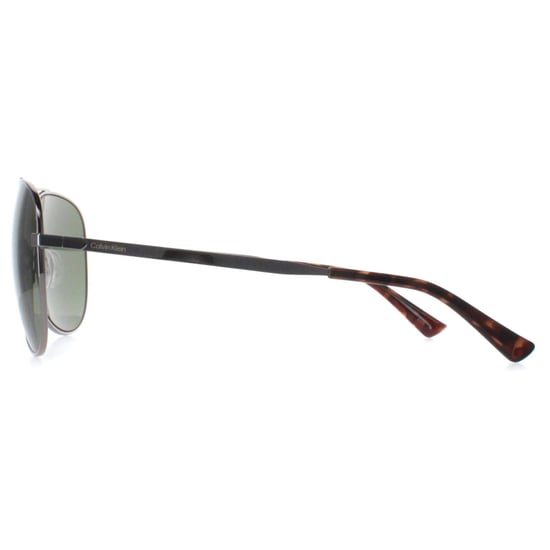 Calvin Klein Aviator Mens Light Ruthenium Green CK22124S