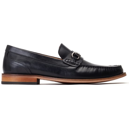 Base London Madison leren herenpantoffels zwart - Image 5