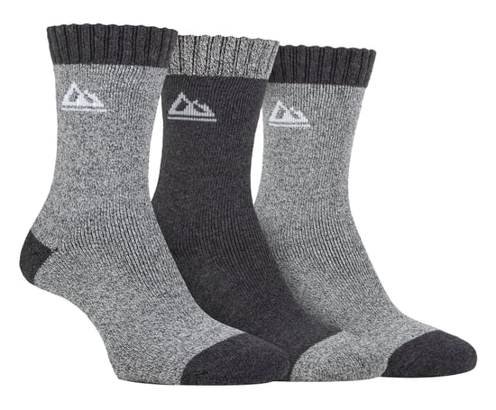Storm Bloc - 3 Pack Womens Performance Polyester Boot Socks | Outdoor Walking Hiking Trekking Socks - Charcoal/grey - Image 1