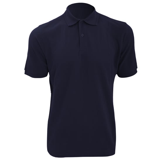 Russell Heren Ripple Collar & Manchet Poloshirt met korte mouwen (Franse marine) - Image 1
