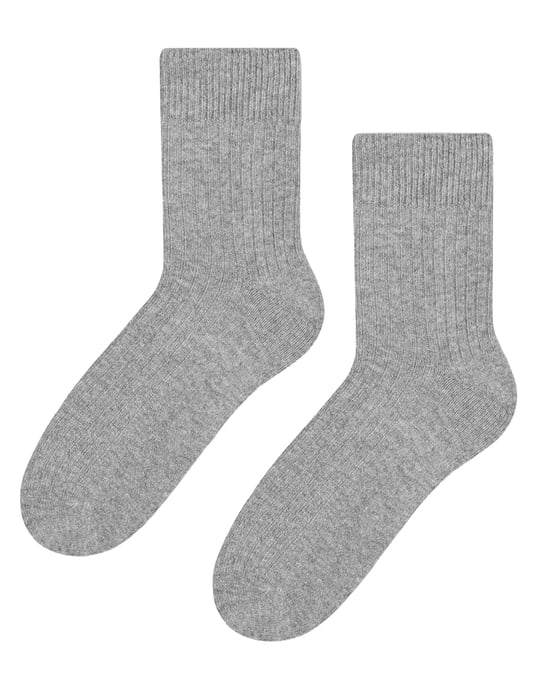 Womens Wool Dress Socks | Steven | Breathable Warm Socks for Ladies -Grey - Image 1