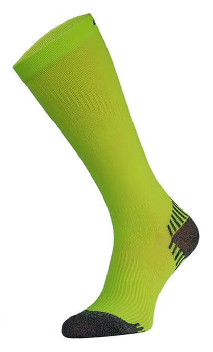 Comodo - Kniehoge compressie hardloopsokken - Neon Geel - Image 1