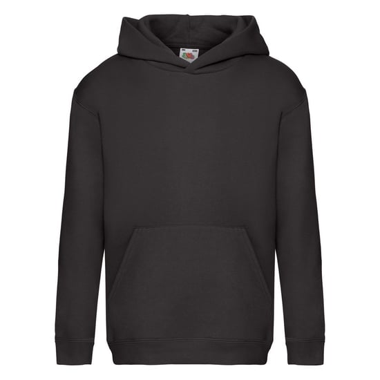 Fruit of the Loom Sweatshirt met capuchon voor kinderen/Kinderen (Zwart) - Image 1