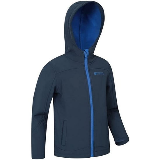 Mountain Warehouse Childrens/Kids Exodus Water Resistant Soft Shell Jacket (Navy)