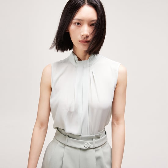 Draped sleeveless top - Image 2