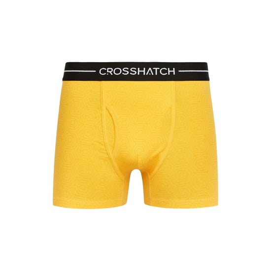 Crosshatch Heren Hexter Boxershorts (Set van 2) (Geel) - Image 4