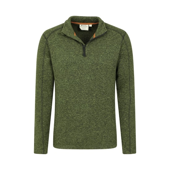 Mountain Warehouse Herr Idris II Halvdraget Fleece Topp (Mörk Khaki) - Image 5