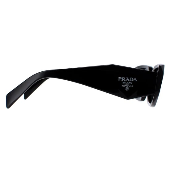 Prada Rectangle Womens Black Dark Grey PR17WS