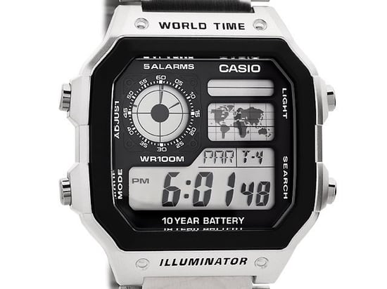 Casio Casio Collection Men's Silver Watch AE-1200WHD-1AVEF - Image 2