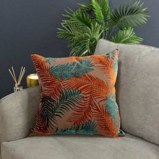 Paoletti Palmgrove Velvet Jacquard Cushion Cover - Image 4