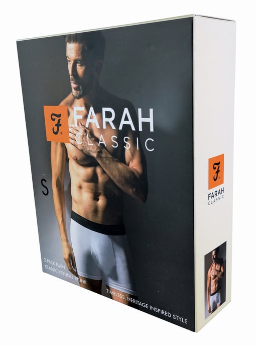 Farah Classic - Comfy Men's Keyhole Trunks - White - Image 2