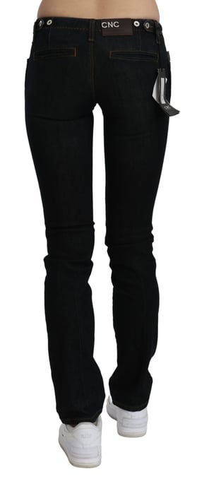 Costume National Vrouwen Zwarte Mid Waist Skinny Denim Katoenen Jeans - Image 4