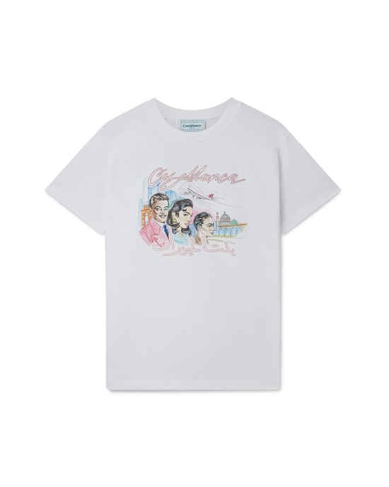 Casablanca La Liaison Design Vit T-shirt - Image 2