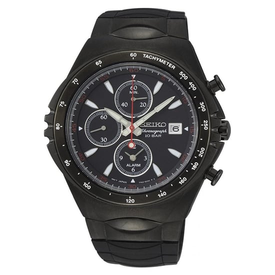 Seiko Macchina Sportiva herenhorloge Zwart SNAF87P1 - Image 1