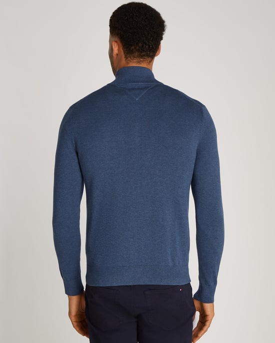 Tommy Hilfiger Essential Cotton Mens Half Zip Mock Sweatshirt