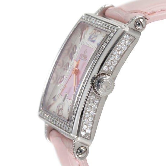 Gevril Women's 7248RV Mini Quartz Avenue of Americas Pink Diamond Watch - Image 2