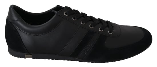Dolce & Gabbana Mannen Zwart Logo Leer Casual Sneakers Schoenen - Image 1