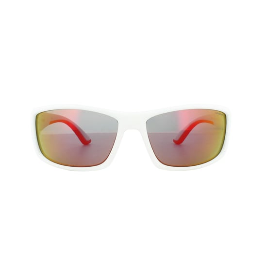 Polaroid Sport Sunglasses PLD 7011/S IXN OZ White Orange Red Mirror Polarized