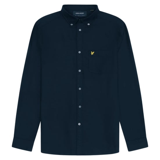 Lyle & Scott Dark Navy Blue Long Sleeve Shirt - Image 1