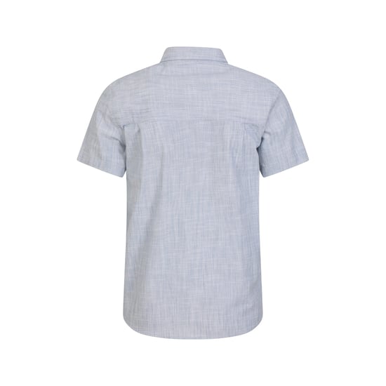 Mountain Warehouse Mens Coconut Slub Short-Sleeved Shirt (Blue)