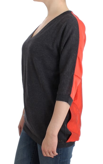 Costume National Women's Gray short sleeved sweater - Image 6