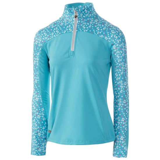 Island Green Dames/Dames Bloemen Base Layer Top (Aqua) - Image 1