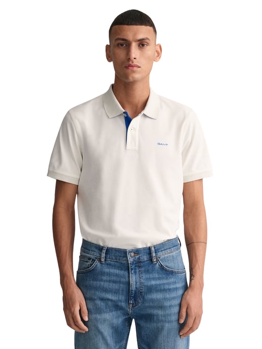 GANT regular fit short sleeve contrast piqué rugger - Image 5