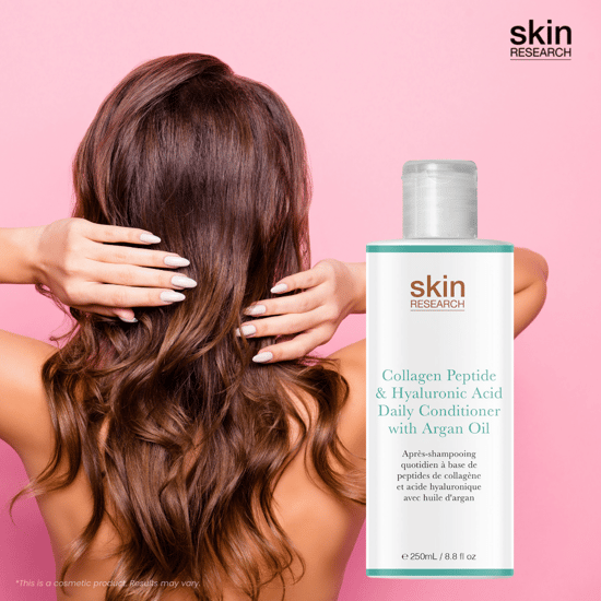 Skin Research Collagen Peptide & Hyaluronic Acid Daily Conditioner with Argan Oil 250ml